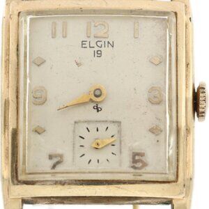 Vintage Elgin 5731 Amherst Men's Mechanical Wristwatch 681 USA 10k Gold Filled